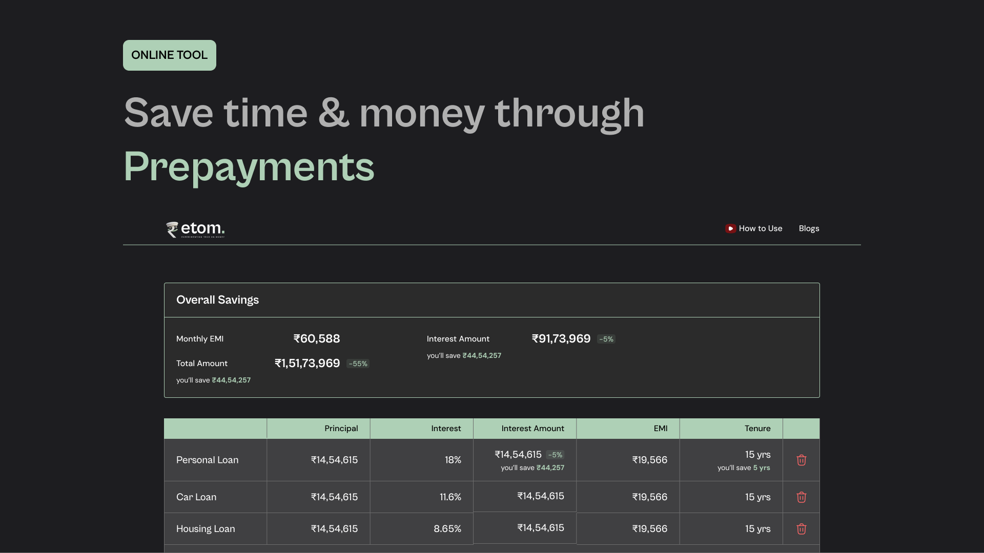Multi-Loan Calculator banner